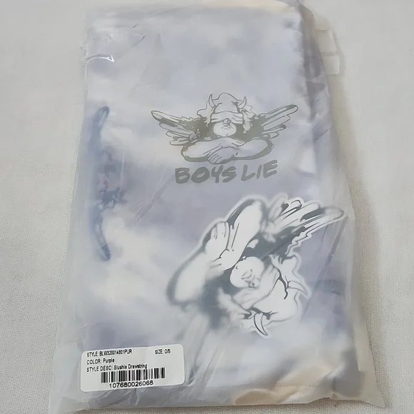 Boys Lie Purple Tie-Dye Tote with Pastel Cosmetic  Pouches - Picture 14 of 16